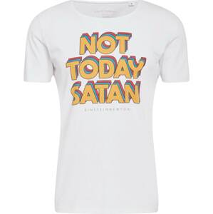 Tričko 'Today Satan' einstein & newton mix barev / bílá