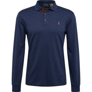 Tričko Polo Ralph Lauren námořnická modř / hnědá / tmavě oranžová