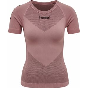 Funkční tričko Hummel starorůžová / černá