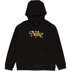Mikina 'Club' Nike Sportswear zlatě žlutá / černá