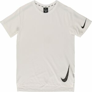 Funkční tričko 'Instacool' Nike černá / bílá