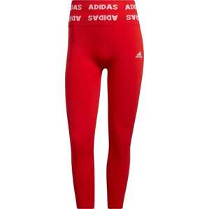 Sportovní kalhoty ADIDAS SPORTSWEAR ohnivá červená / bílá