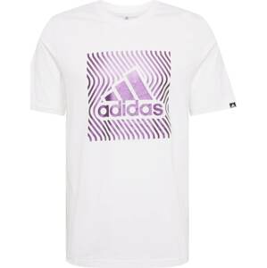 Funkční tričko adidas performance světle fialová / bílá