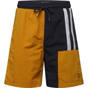 Kalhoty Lyle & Scott námořnická modř / tmavě žlutá / bílá