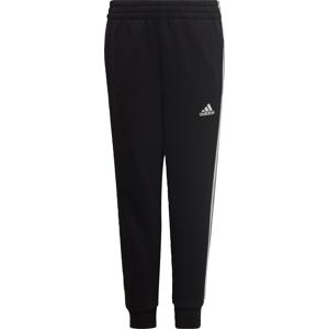Sportovní kalhoty 'Essential 3-Stripes' ADIDAS SPORTSWEAR černá / bílá