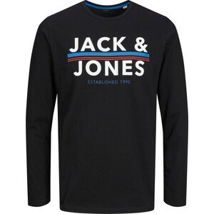 Tričko 'Ron' jack & jones světlemodrá / černá / bílá