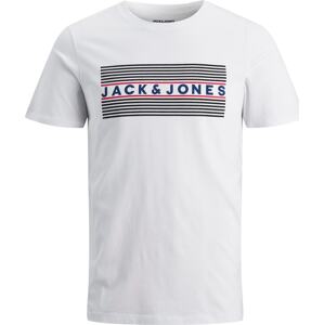 Tričko Jack & Jones Junior námořnická modř / grenadina / černá / bílá