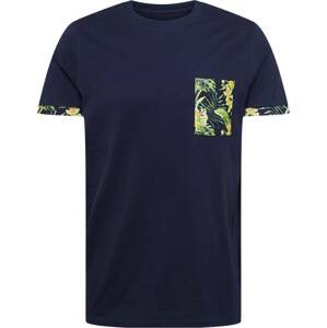 Tričko 'Jermane' Matinique námořnická modř / žlutá / zelená / bílá