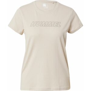 Funkční tričko Hummel šedá / režná / bílá