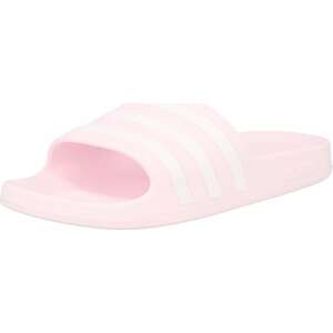 Pantofle 'Adilette Aqua' ADIDAS SPORTSWEAR pastelově růžová / bílá