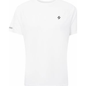 Funkční tričko Superdry černá / bílá