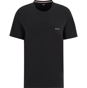 Tričko 'Mix&Match T-Shirt R' Boss Orange černá / bílá