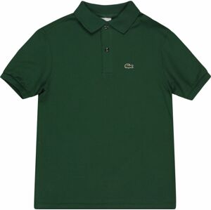 Tričko Lacoste tmavě zelená / bílá