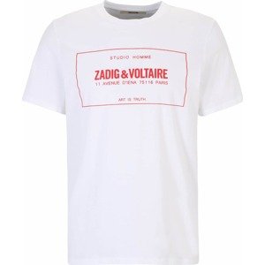 Tričko 'TED BLASON' Zadig & Voltaire červená / bílá