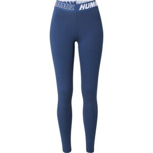 Sportovní kalhoty 'Maja' Hummel marine modrá / bílá