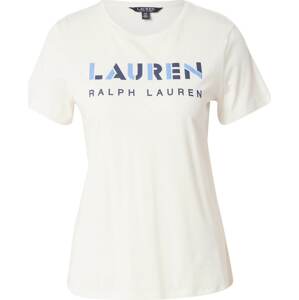 Tričko 'KATLIN' Lauren Ralph Lauren krémová / námořnická modř / světlemodrá