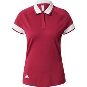 Funkční tričko adidas Golf burgundská červeň / bílá