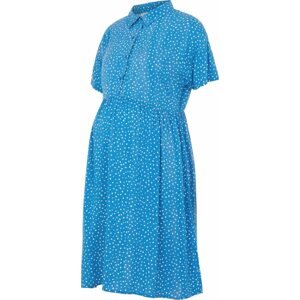 Košilové šaty 'Mercy Lia' Mamalicious modrá / bílá