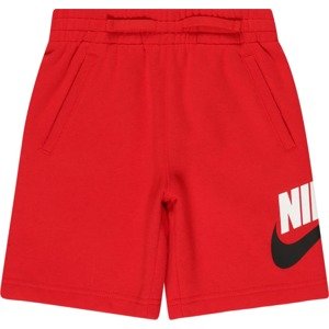 Kalhoty 'CLUB' Nike Sportswear červená / černá / bílá