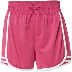 Sportovní kalhoty Reebok Sport pink / bílá