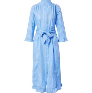 Košilové šaty 'Harper' Lollys Laundry modrá / bílá