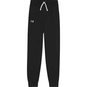 Sportovní kalhoty 'BRAWLER 2.0' Under Armour černá / bílá
