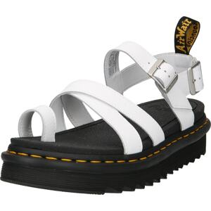 Páskové sandály 'Avry' Dr. Martens žlutá / černá / stříbrná / bílá