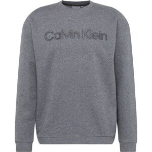 Mikina Calvin Klein tmavě šedá / šedý melír