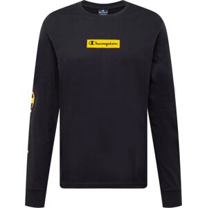Tričko Champion Authentic Athletic Apparel žlutá / černá