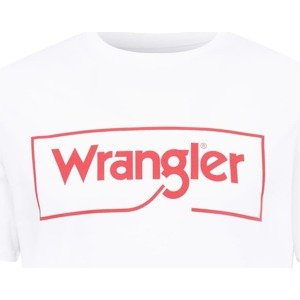 Tričko Wrangler červená / bílá