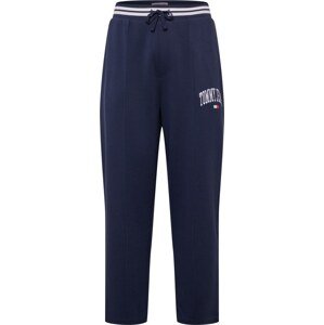 Kalhoty Tommy Jeans marine modrá / červená / bílá