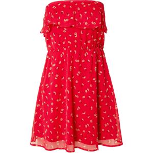Letní šaty 'Fabiola' ABOUT YOU béžová / červená / černá