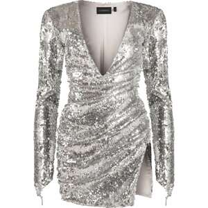 Šaty OW Collection stříbrná