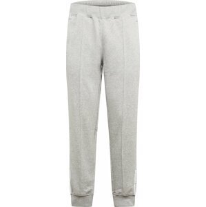 Kalhoty 'Fleece Sst' adidas Originals šedý melír / bílá
