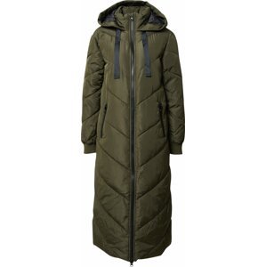 Zimní kabát 'SKYLAR' JDY khaki / černá