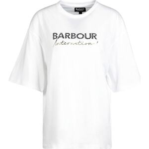 Tričko Barbour International zlatá / černý melír / bílá