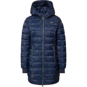Zimní kabát 'Tiasa' Ragwear námořnická modř / mátová / světle růžová