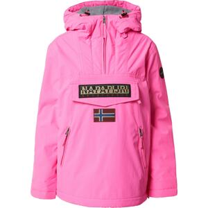 Přechodná bunda Napapijri modrá / pink / černá / bílá
