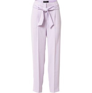 Kalhoty se sklady v pase Marc Cain pastelová fialová