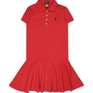 Šaty Polo Ralph Lauren námořnická modř / červená