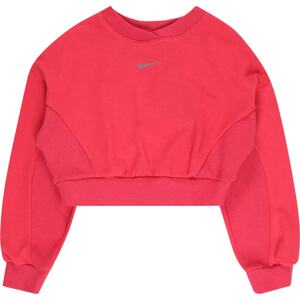 Sportovní mikina Nike tmavě šedá / pink