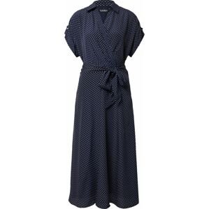 Letní šaty Lauren Ralph Lauren námořnická modř / bílá
