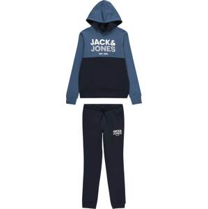 Joggingová souprava Jack & Jones Junior námořnická modř / chladná modrá / bílá