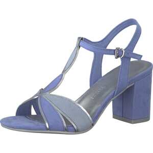 Sandály marco tozzi pastelová modrá / světlemodrá / stříbrně šedá