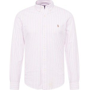 Košile Polo Ralph Lauren šedá / růžová / bílá