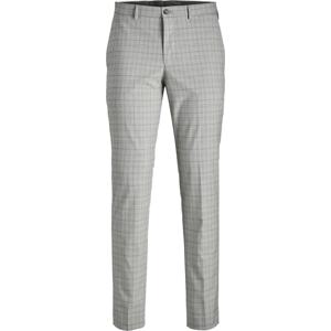 Chino kalhoty 'Solaris' jack & jones hnědá / šedý melír / bílá