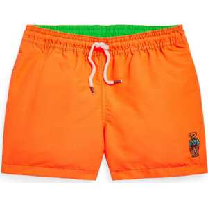 Plavecké šortky Polo Ralph Lauren modrá / hnědá / oranžová / červená
