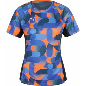 Funkční tričko 'Blaze' Puma nebeská modř / světlemodrá / jasně oranžová / černá