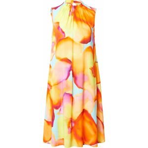 Letní šaty Emily Van Den Bergh světlemodrá / žlutá / oranžová / pink