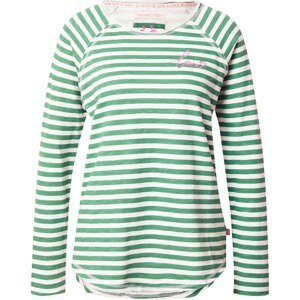 Tričko 'Cathrina' LIEBLINGSSTÜCK zelená / světle růžová / bílá
